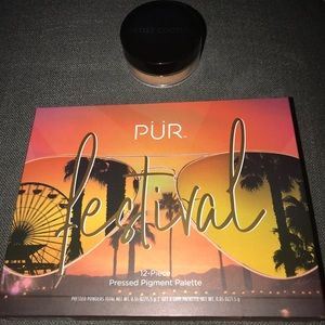 Pur eyeshadow and artist couture highlighter